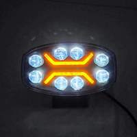 Feux antibrouillard/phares de conduite LED 10 pouces, projecteur pour camion 24V, phare LED 4x4 blanc ambre, feux pour remorques