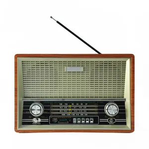 Individuelles luxus-werbegeschenk unternehmen produktartikel zuhause mp3-player hi-fi am fm lautsprecher geschenk-sets für damen herren retro-radio