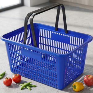 Carrito de Compras con Ruedas y Asa de Arrastre de Grado Comercial - Product Image 1