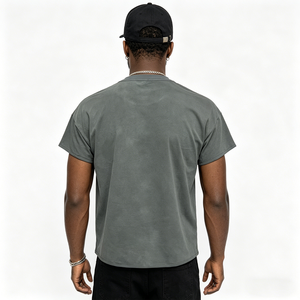 Custom Heavy 100% Cotton <b>Men's</b> Sleeveless T Shirt Summer Casual Sports Loose-Fit Sleeveless <b>Base</b> <b>Layer</b> Tank Top with Rhinestone - Product Image 2