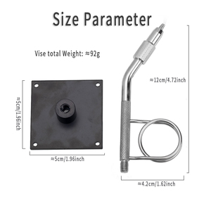 <span class=keywords><strong>Mini</strong></span> métal bureau mouche attachant étau taille de poche pour voyage en plein air pêche petite mouche affichage costume pour crochet tailles 14 ~ 20 - Product Image 2