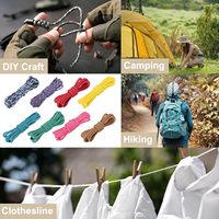 Cordon de parachute en polyester de type III, 550 lb, 4 mm, 24 couleurs, 10 pieds, cordes de survie multifonctions, cordon de bricolage, bracelet
