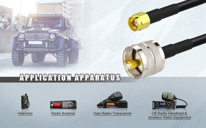 Hot Wlaniot SMA - PL259 アダプター ケーブル SMA オス - UHF オス <span class=keywords><strong>PL</strong></span>-259 同軸ジャンパー ケーブル (2 フィート RG58) - Product Image 5