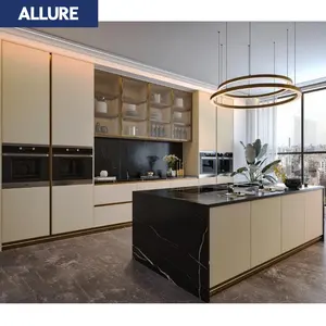 Allure Standard High Table Cabinet Island Custom Luxury Furniture Kitchen Full Kitchen Cabinet Island