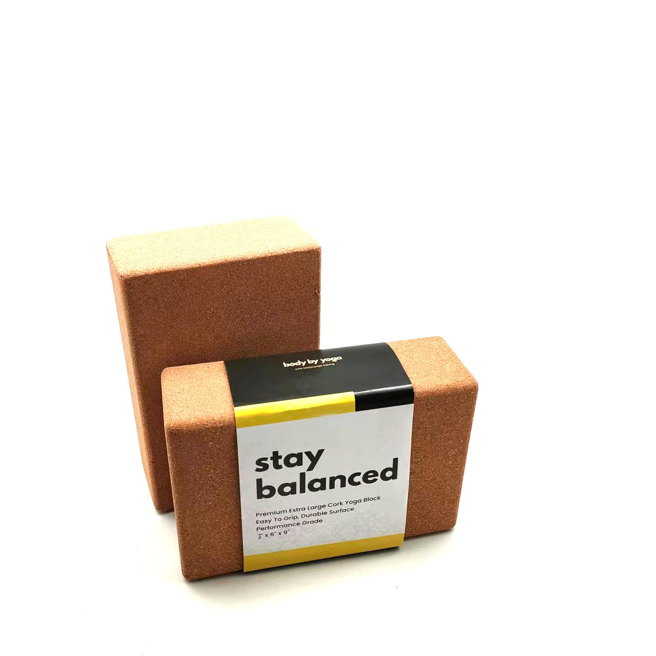 Blocs de yoga en liège 4*6*9"