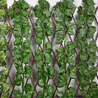 Guirnalda de Vid con Hojas Verdes, Planta Trepadora para Cubrir Techos, Tuberías, Columnas y Jardín Vertical Interior