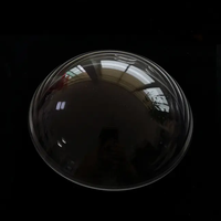 Dôme optique en verre borosilicate OEM pour caméras IP extérieures, résistant aux UV, boîtier étanche, revêtement anti-reflet