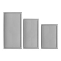 Moule en résine personnalisé pour bricolage, plaque d'affichage décorative artisanale en résine époxy et organisateur de rangement, grand plateau rectangulaire en silicone
