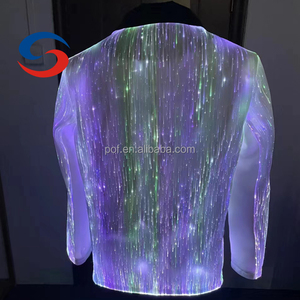 Chaqueta de Esmoquin Luminosa con Diseño de Moda Led Burning Man, Ropa Luminosa con Fibra Óptica, Trajes de Lujo con Luces Led para Fiestas y Bodas - Product Image 5