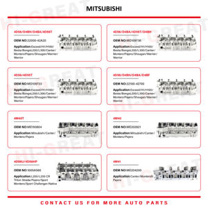 ฝาสูบอะลูมิเนียม4G64ชิ้นส่วนเครื่องยนต์สำหรับรถยกมิตซูบิชิรุ่น4G64 8V 22100-32680 - Product Image 4