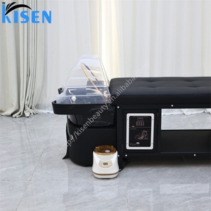 KISEN Meilleure Vente Lit de Lavage Capillaire pour Salon de Beauté avec Hydrothérapie, Lit de Massage pour Salon de Coiffure, Lit de Lavage Capillaire Thaïlandais et Lit de Spa Japonais pour la Tête - Product Image 3