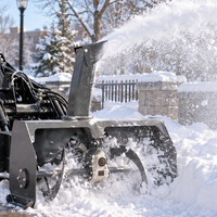 Schneefräsen-Anbaugerät für Mini-Kompaktlader, Raupenlader, Radlader, Hydrauliksystem, Mehrfarbig, 1 Jahr Garantie