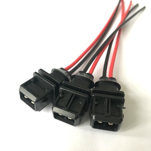 定制2针公10厘米0.75平方毫米汽车橡胶防水连接器线束PA66材料明星品牌制造商 - Product Image 3