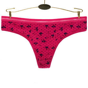 Ropa Interior Femenina, Tallas Europeas <span class=keywords><strong>S</strong></span> <span class=keywords><strong>M</strong></span> L XL XXL, Tanga de Algodón Suave Estampada para Uso Diario - Product Image 6