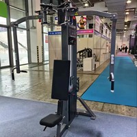 Machine de musculation professionnelle à charges guidées Beckwell HM-8021 pour pectoraux et dorsaux, avec fonction Fly et Deltéens Postérieurs, en métal, certifiée ISO9001/CE pour le fitness