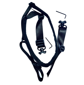 DFS0501 Sangle de transport à 2 points personnalisée noire avec rembourrage pour l'épaule - Product Image 6