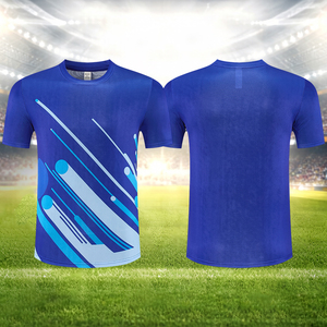 เสื้อยืดวิ่งแห้งเร็วแบบกำหนดเองพร้อมโลโก้สำหรับผู้ชายและผู้หญิง เสื้อยืดกีฬาแบบมืออาชีพพิมพ์ลายแบบซับลิเมชั่น - Product Image 2