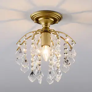 Crystal chandelier lighting elegant crystal chandeliers ceiling lights E27 bulb socket