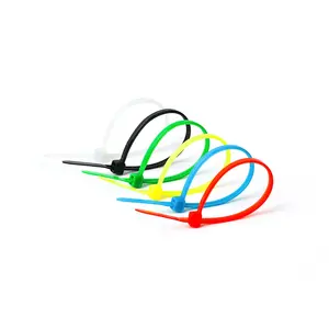 flexible release cable tie Plastic clamps Black Uv Nylon 66 zip Tie cable ties customized