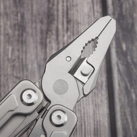 Kit d'Outils EDC de Survie en Acier au Tungstène 24 en 1, Couteau de Poche Multifonction avec Lame à Verrouillage Automatique et Ouvre-Bouteille