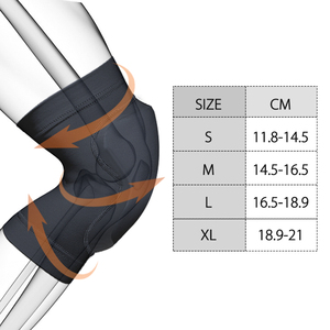 Genouillères de compression à marque privée pour le <span class=keywords><strong>handball</strong></span>, avec insert rembourré extensible 4 directions, pour les matchs et tournois en salle - Product Image 6