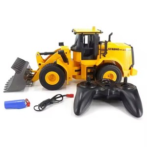 Modèle de camion de construction RC <span class=keywords><strong>Huina</strong></span> 1552 1/16 10 canaux, camion chargeur RC, véhicule d'ingénierie 4x4, <span class=keywords><strong>bulldozer</strong></span> RC en métal - Product Image 5