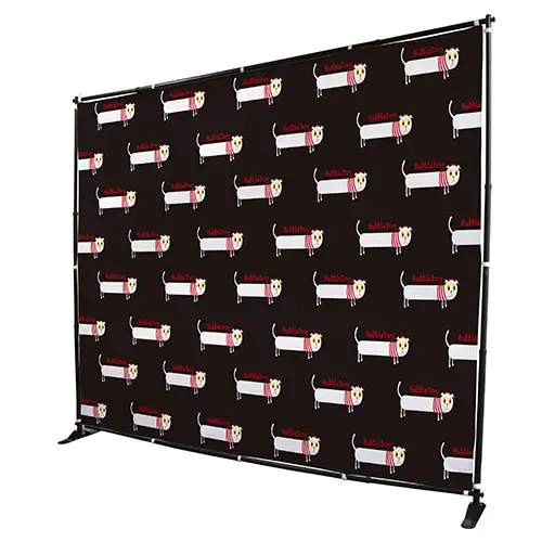 8*8 8*10 heavy duty Adjustable portable backdrop step and repeat banner stand Retractable banner large format banner stand