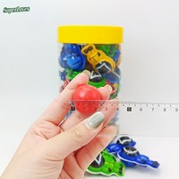 Chicle de Goma con Forma de Robot, Sabor Frutal, Colores Surtidos, en Frasco, para Fiestas Infantiles, Venta al por Mayor