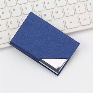 Tarjetero Multiusos de Cuero PU y Acero Inoxidable, Estuche para Tarjetas de Visita Metálico con Logotipo Personalizado - Product Image 2