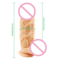 Dildo de Simulación de Pene Grande y Grueso de 26 cm de Largo, Juguetes Sexuales para Adultos, 1.1 kg, 7 cm de Ancho, Resistente al Agua