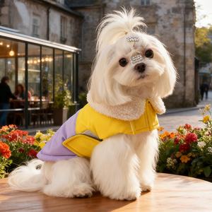 Manteau chaud facile à porter épaissir vêtements pour animaux de compagnie pour l'automne hiver - Product Image 4