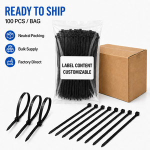 3.6x150mm Nylon Cable Ties 40LBS Tensile Strength PA66 Self-locking <strong>Zip</strong> Ties 6 Inch <strong>Fasteners</strong> for Industrial Wiring - Product Image 6
