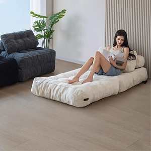 Sofá Cama Plegable de Franela de Lujo, Compacto y Ligero, Ideal para Siestas, Sofá Reclinable Individual, Sofá <span class=keywords><strong>Estrecho</strong></span> - Product Image 4