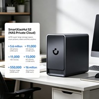 Servidor de Almacenamiento en la Nube Privado S2 NAS de 2 Bahías RK3568 Linux 2.5GbE RJ45 4GB LPDDR4X 32GB EMMC SATA 3.0*2 OEM/ODM