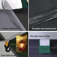 Tente de camping pliante automatique à ouverture rapide pour 3-4 personnes, résistante à l'eau, quatre saisons, Oxford, très vendue
