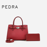 PEDRA Fabrikdirektverkauf Modische Damen Umhängetasche PU Handtasche Geldbörsen und Taschen