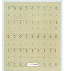 พรมขนสัตว์ทำมือสไตล์โบราณแบบอูชัก ลายชนเผ่าแบบเรียบง่าย โทนสีอบอุ่น ทนทานสูง เหมาะสำหรับการตกแต่งบ้านสไตล์โมเดิร์นที่อบอุ่น - Product Image 3