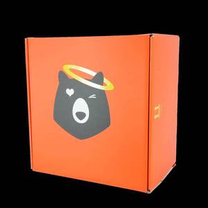 Custom Printed Zipper Mailer Tear Strip Corrugated Airplane Shipping Gift Box with Logo for Retail Packaging - Product Image 1