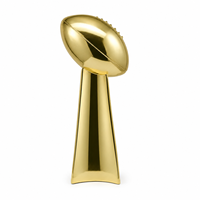 Trophée en résine de football américain Weivista Factory Supply, trophée décoratif créatif pour les jeux sportifs