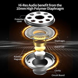 Cuffie <span class=keywords><strong>In</strong></span>-Ear Cablate HiFi CCA <span class=keywords><strong>CRA</strong></span>, Auricolari Monitor per Sport e Gaming, KZ ZEX Pro NRA CA4 - Product Image 6