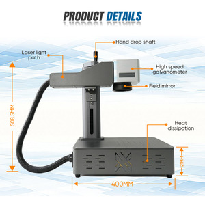 Mini xách tay Máy tính để bàn UV Laser Engraver cho hàng thủ công Quà Tặng da thẻ giấy bao bì thực phẩm tiêu thụ điện năng thấp máy - Product Image 3