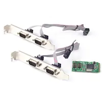 מיני PCIe כדי סידורי RS-232 יציאת DB9 מתאם 4 יציאות RS232 למיני PCI-e כרטיס MosChip השבבים ממיר כרטיס