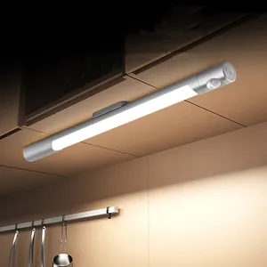 Luz de led recarregável usb, luz de prateleira sob armário luz noturna para escadas do quarto guarda-roupa