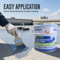 Revêtement imperméable polyuréthane monocomposant à séchage rapide, faible teneur en COV, film écologique peignable pour murs de terrasses modernes à toit ouvert