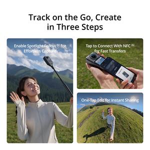 กล้องพาโนรามา Osmo 360 II 8K/60fps เซ็นเซอร์ 1 นิ้ว 120MP สำหรับ Vlog และการเดินทาง - Product Image 5