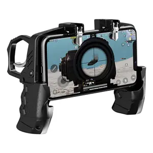 K21 Smartphone Gamepad Joystick para PUBG Mobile AK16 H10 H9 <span class=keywords><strong>L1R1</strong></span> <span class=keywords><strong>Sharpshooter</strong></span> Metal <span class=keywords><strong>Trigger</strong></span> Fire <span class=keywords><strong>Button</strong></span> Teléfonos Android - Product Image 1