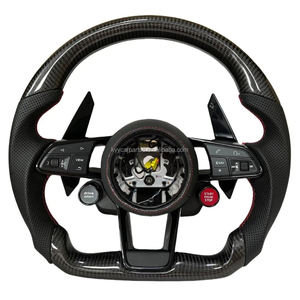 Volant de direction en fibre de carbone performant avec LED, matériau forgé, cuir Alcantara personnalisé, style <span class=keywords><strong>S</strong></span>-<span class=keywords><strong>Line</strong></span>, vente en gros pour <span class=keywords><strong>Audi</strong></span> <span class=keywords><strong>s</strong></span>érie A et <span class=keywords><strong>S</strong></span> - Product Image 4