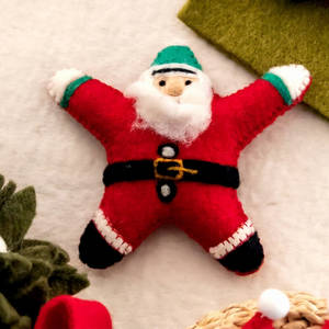 Wholesale Custom Wool Felt <b>Mini</b> Santa Claus <b>Christmas</b> <b>Tree</b> Hanging Ornament Handmade Holiday Decoration - Product Image 5