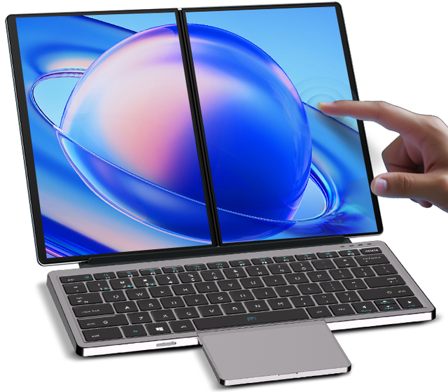 11"+11 Inch Dual 11 Inch Touch Screen Foldable Screen Foldable Laptop Computer Business