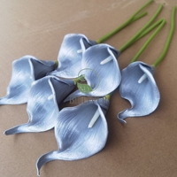 Nordique haut de gamme tactile PU calla lys doré fleur artificielle salon table à manger décoration photographie florale accessoire